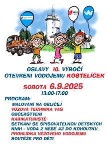 Pozvánka - vodojem Kostelíček - oslavy výročí