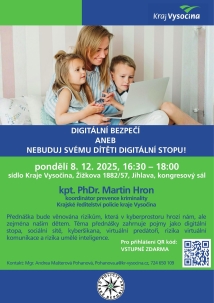 Pozvánka na seminář pro rodiče - digitální bezpečí