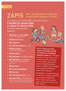 Zápis do MŠ pro školní rok 2026/27